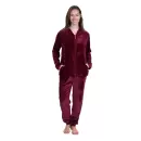 Jensen Danmark - Fleece Hjemmedragt, Bordeaux