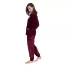 Jensen Danmark - Fleece Hjemmedragt, Bordeaux