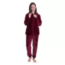 Jensen Danmark - Fleece Hjemmedragt, Bordeaux