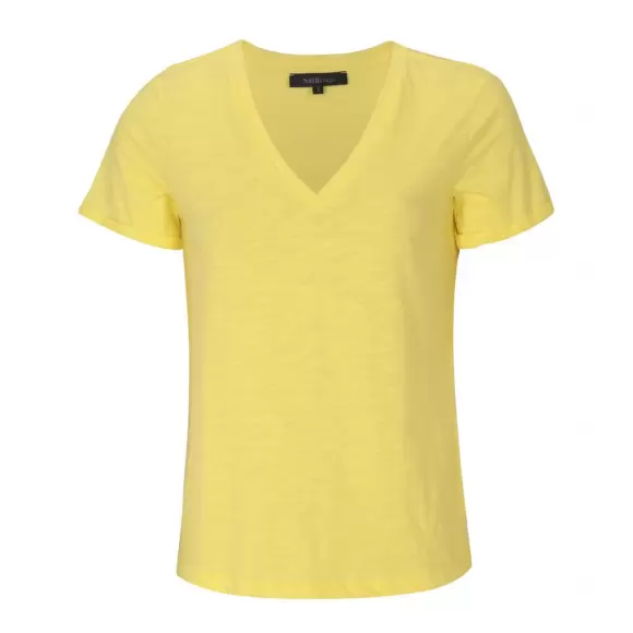 Soft Rebels - Lily V-neck T-shirt, Lemon
