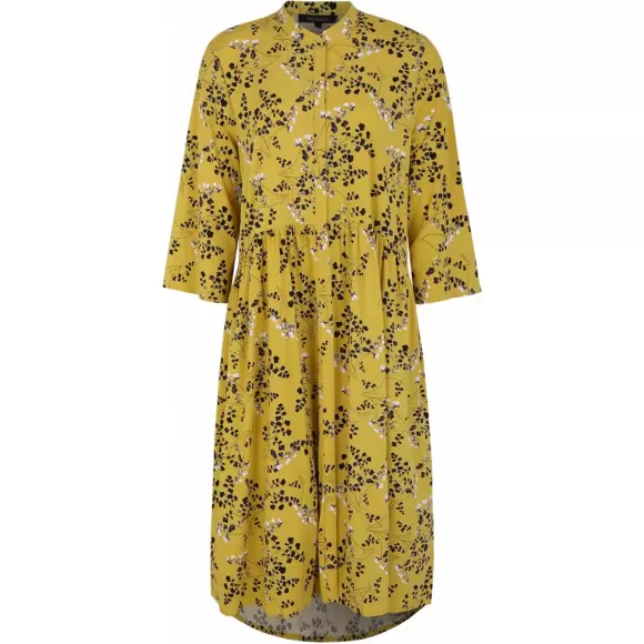 Soft Rebels - Karoline Shirt Dress, Leaf Ceylon Yellow