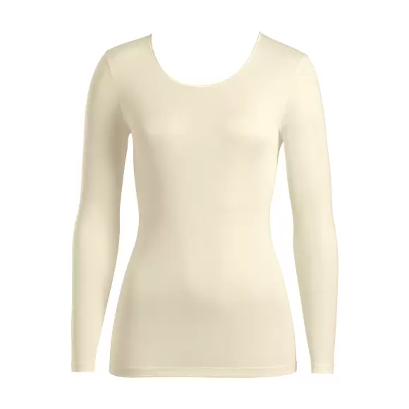 HANRO INTERNATIONAL - Pure Silk Bluse, Pale Cream