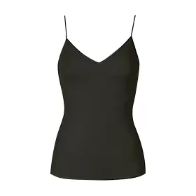 Pure Silk Top, Black