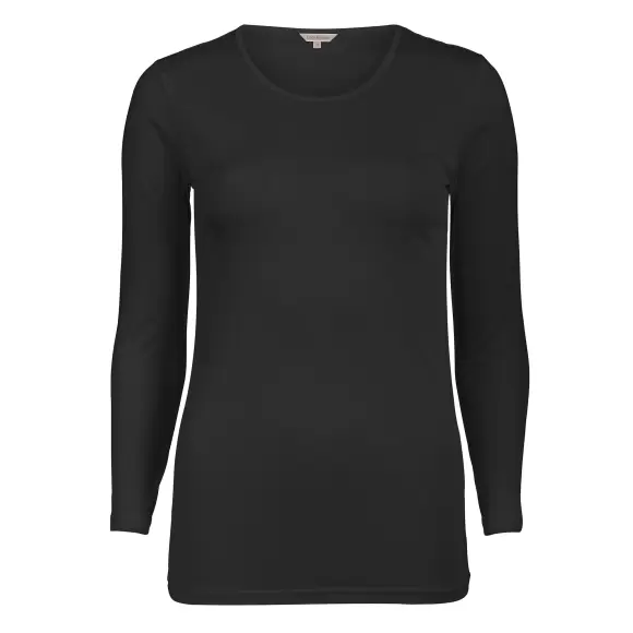 Wiki - Silk Jersey Bluse, Black
