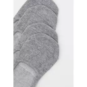 Schiesser - kort grå bomuldsstrømpe 2-Pack