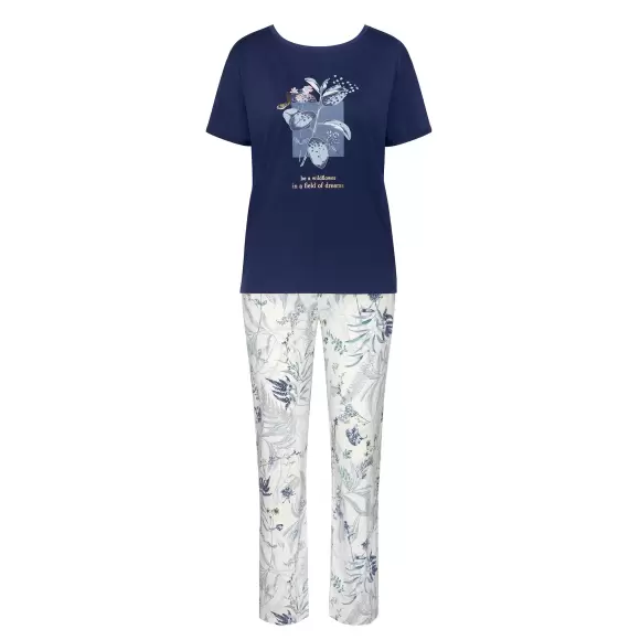 Triumph - MIx & Match Kortærmet Pyjamas, Dark Blue