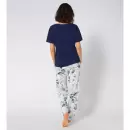 Triumph - MIx & Match Kortærmet Pyjamas, Dark Blue