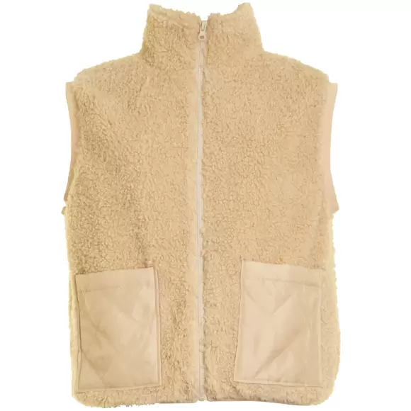 Missya - Teddy Waistcoat, Cafe Au Lait