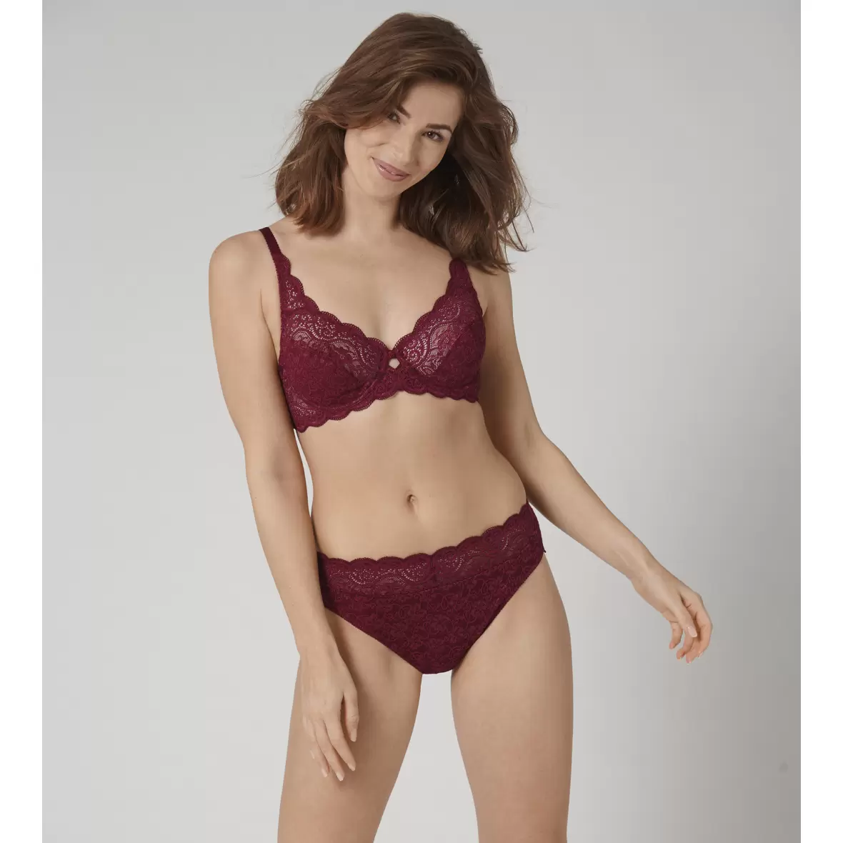 Triumph Amourette 300 W X Full Cup Bra or Maxi Brief Garnet Brown 