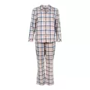 Wiki - Cotton Fannel Pyjamas, Blue/Terracotta