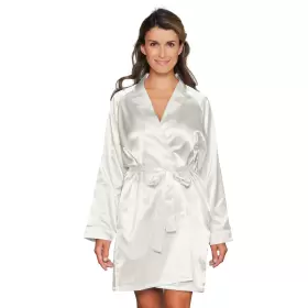 Satin Kimono, Off- White