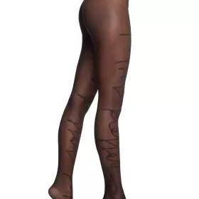 Logo Script Tights, Black/Black