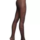 Wolford - Logo Script Tights, Black/Black