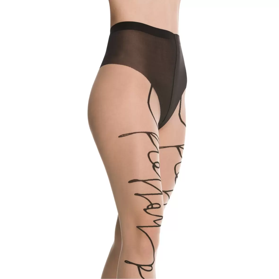 Collant 20 deniers Wolford Logo Script