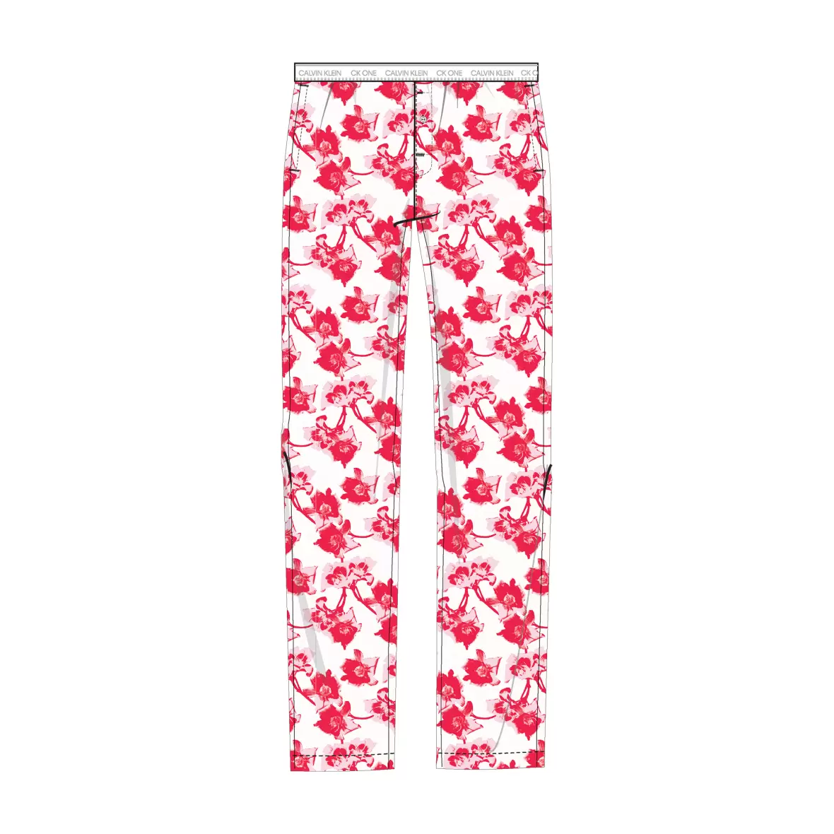 Lingeri - Nattøj - Bukser - Calvin Klein - Natbuks, Lilium Print Strawb