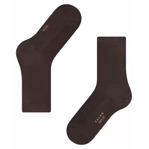 Family Sock, Dark Brown