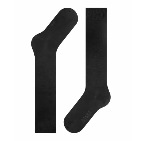 Softmerino Knæ Strømpe, Black