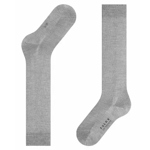 Softmerino Knæ Strømpe, Grey