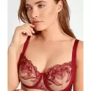 Aubade - Fleur De Tatoo Balconnet, Rouge Ecrin