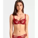 Aubade - Fleur De Tatoo Balconnet, Rouge Ecrin