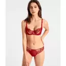 Aubade - Fleur De Tatoo Balconnet, Rouge Ecrin