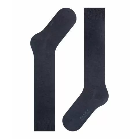 Softmerino Knæ Strømpe, Dark Navy