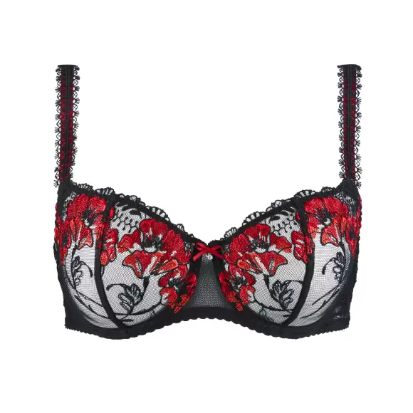 færdig spion Rejse Sofie Lingeri - Lingerie - BH Balconnet - Aubade - A Fleur De Toi  Balconette, Rouge Prodigieux