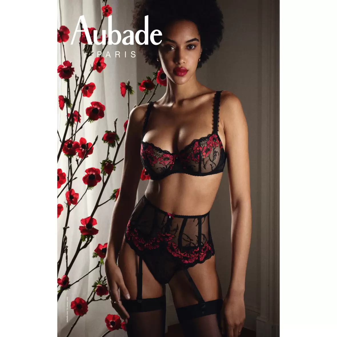 Sofie Lingeri Lingerie - BH Balconnet - A Fleur De Toi Balconette, Rouge Prodigieux