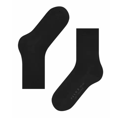 Softmerino Ankelstrømpe, Black