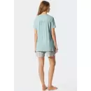 Schiesser - Pyjamas M/Shorts, Light Blue