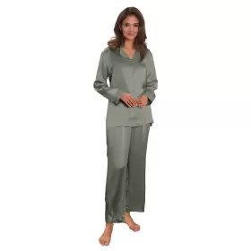 Pure Silk Basic Pyjamas, Spring Green