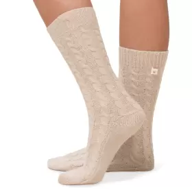 Rib Socks, Braun Light