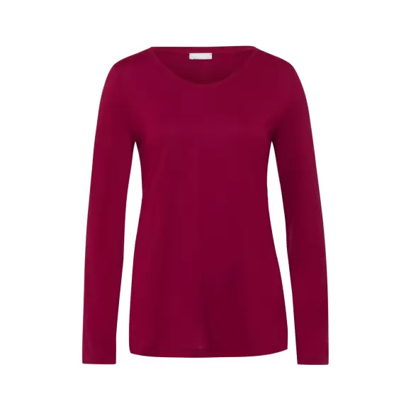 HANRO INTERNATIONAL - Sleep & Lounge Bluse, Burgundy