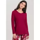 HANRO INTERNATIONAL - Sleep & Lounge Bluse, Burgundy