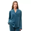 Triumph - Boyfriend Velour Top, Smoky Blue