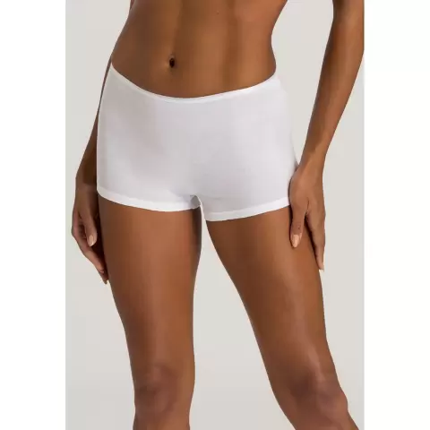 Cotton Seamless Shorts, White
