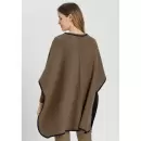 HANRO INTERNATIONAL - PONCHO 2804 DEEP NAVY/WALNUT