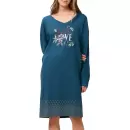 Triumph - Nightdress Lang Ærme, Blue Dark 