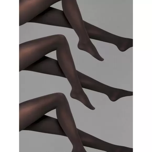 Wolford - Velvet De Luxe 66 3-Pak, Sort