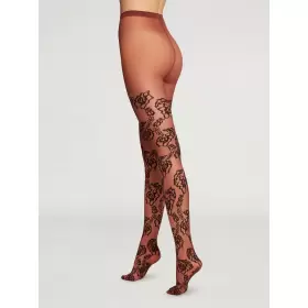 Doralee Tights, Acai/Black