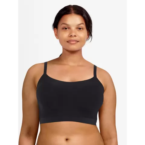 Soft Stretch Top med blonde, Sort