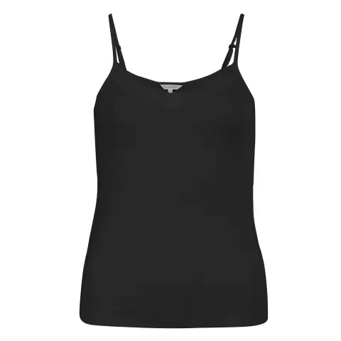 Silke Top Med Blonde, Black Silke Top Med Blonde, Black