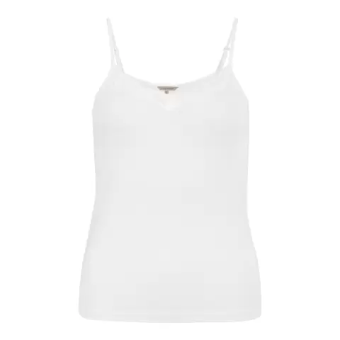 Silke Top Med Blonde, Off White Silke Top Med Blonde, Off White