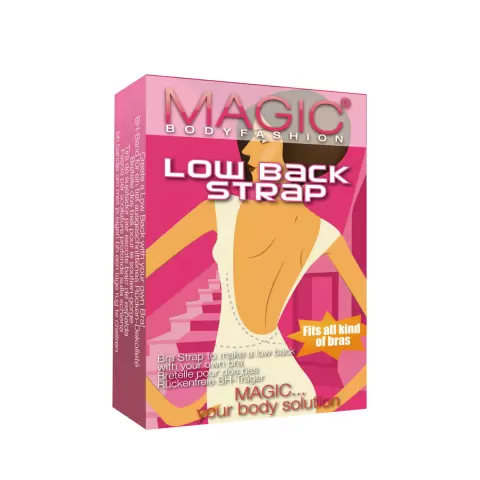 Bra Strap Low Back, Sort