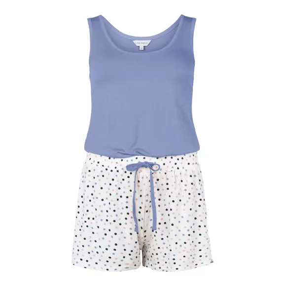 Wiki - Bambus Pyjamas Med Shorts, Blue