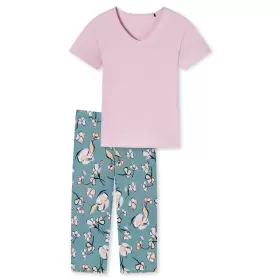 Pyjamas Med 3/4 Ben Bluegrey