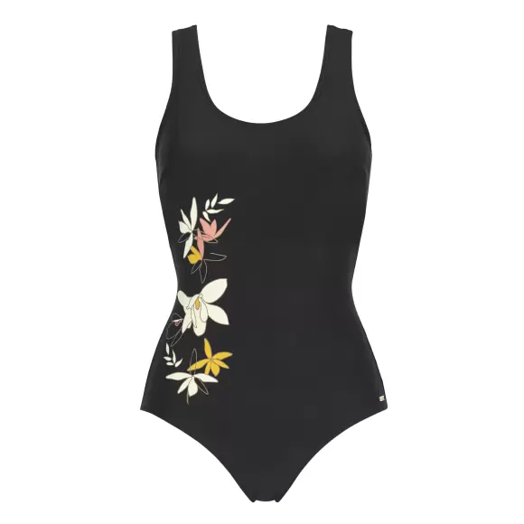 Abecita - MALAGA SWIMSUIT BLACK/WHITE