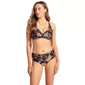 Wrap Front Bikini, Sort