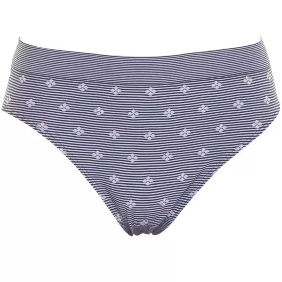 Missya - Lucia Tai, Stripe W. Flower Medium Blue