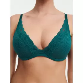 Brooklyn Plunge Bra, Oriental Green